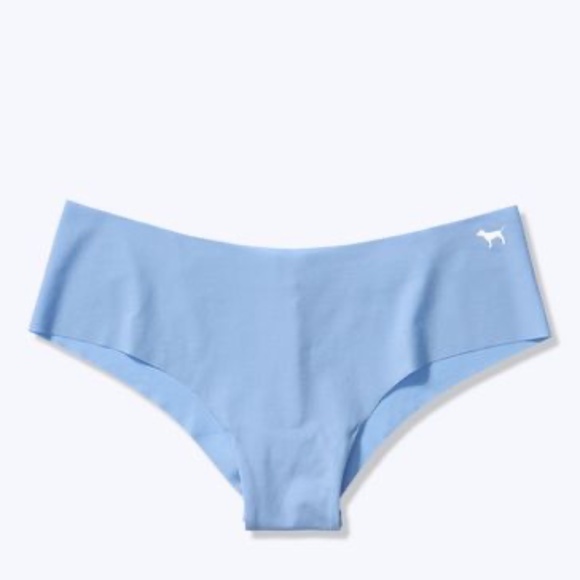 Victoria's Secret PINK No Show Cheekster Panty Slate Blue NEW - Picture 1 of 1